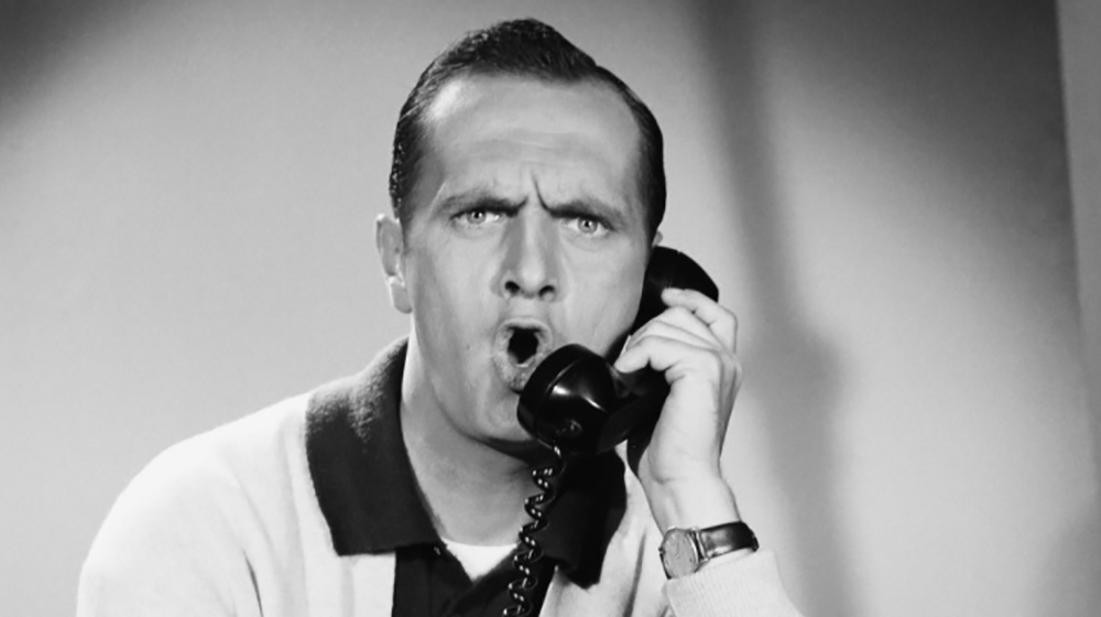 Bob Newhart on the phone Bob Newhart on the phone
